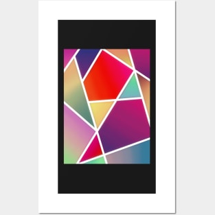 Colorblock Gradients Posters and Art